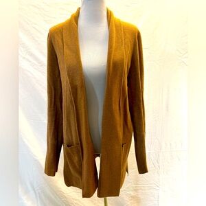 Camel Shawl Collar Cardigan